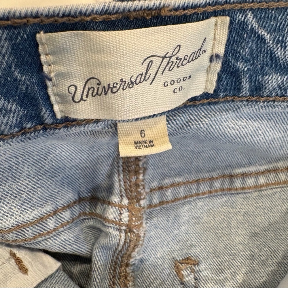 Universal Thread Front-Slit Denim Maxi Skirt | Me… - image 6